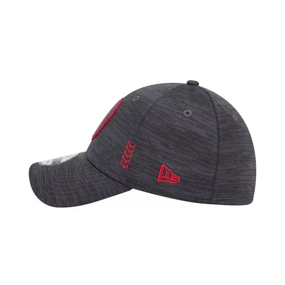 New Era Washington Nationals Clubhouse Gray Red 39Thirty Stretch Fit Hat Cap NEW